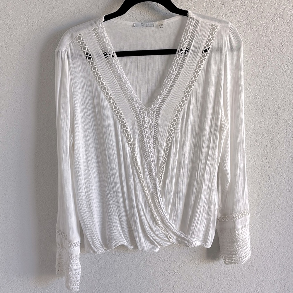 Dex white long sleeve